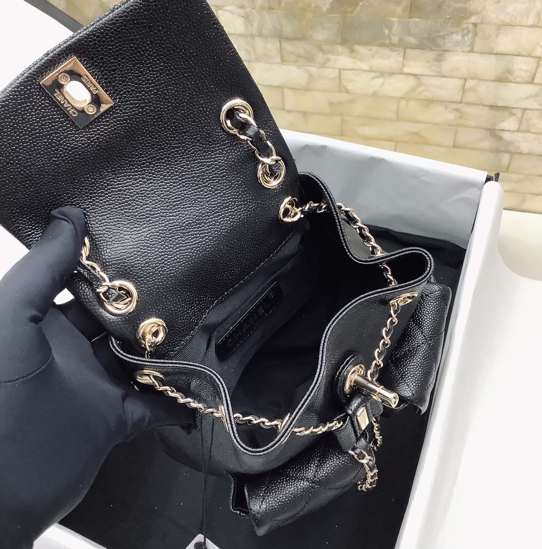 Chanel Duma Backpack Small Black