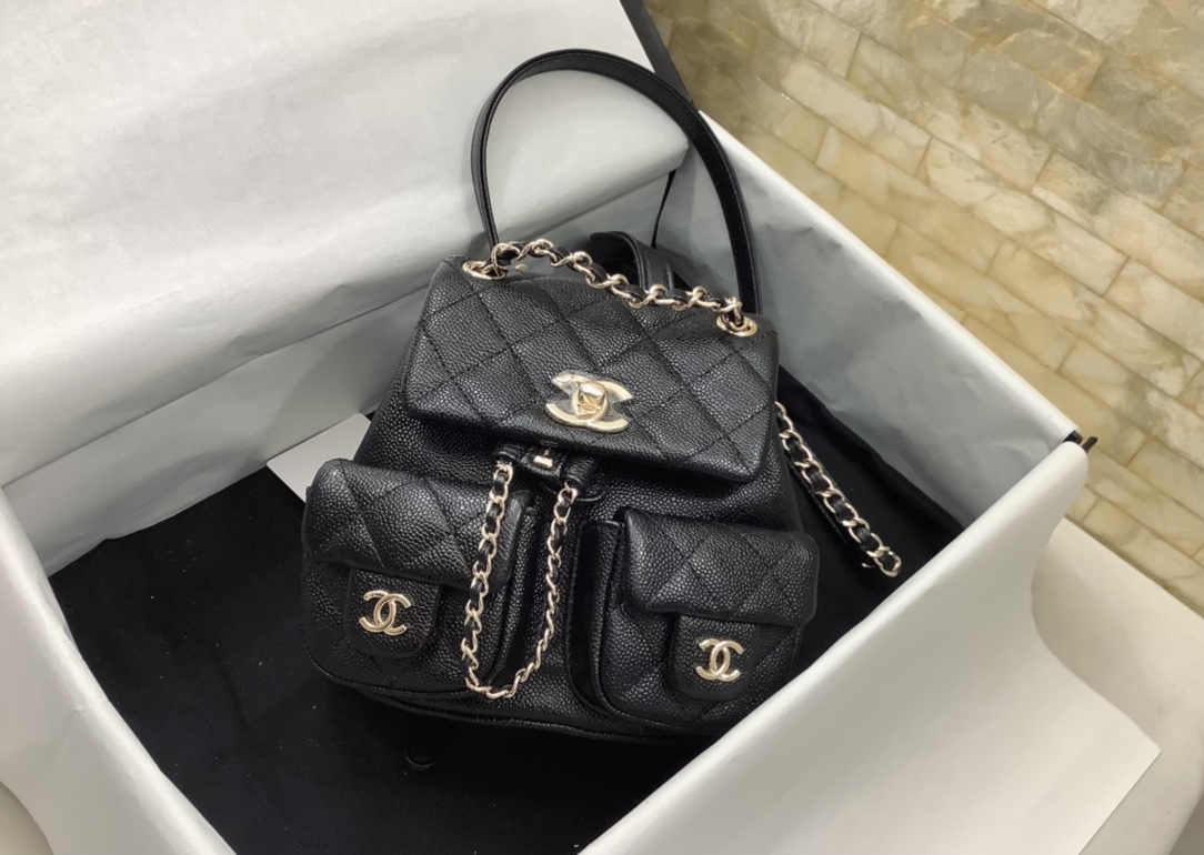 Chanel Duma Backpack Small Black