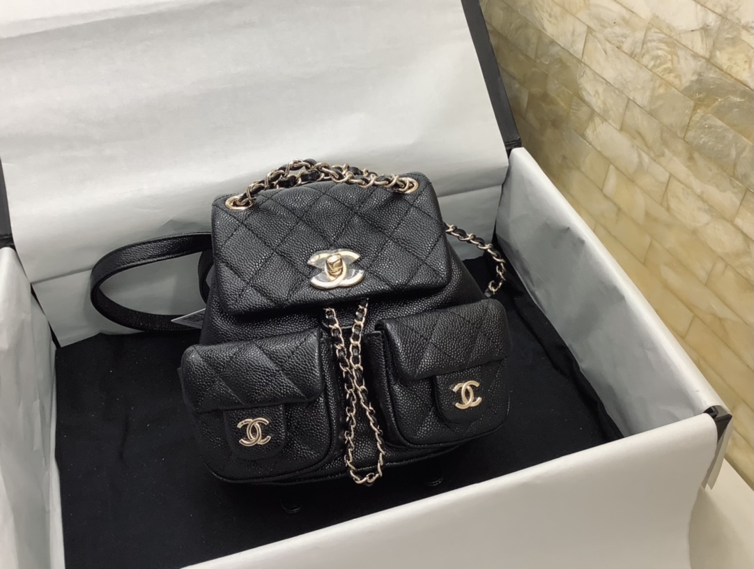 Chanel Duma Backpack Small Black