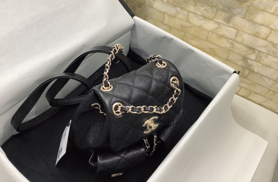 Chanel Duma Backpack Small Black