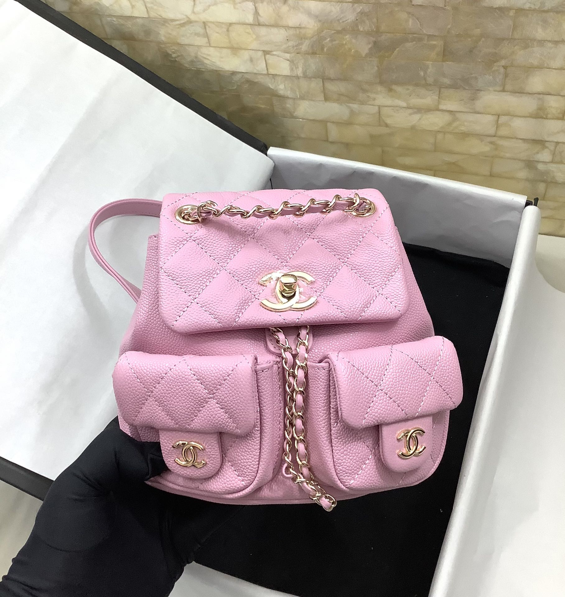 Chanel Duma Backpack Small Pink