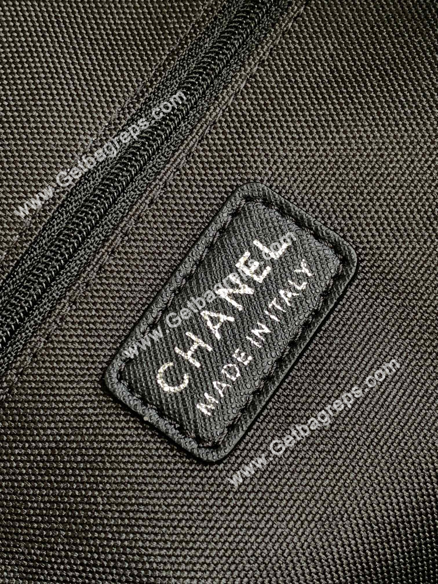 Chanel Gym Bag Black with Black LOGO