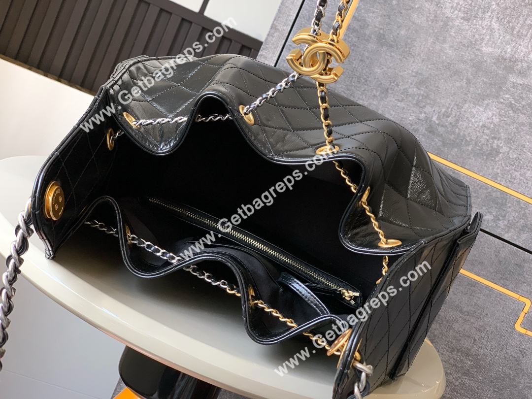 Chanel Hobo Bag Black Large