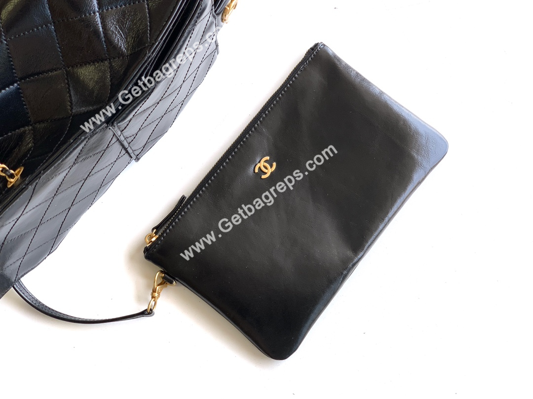 Chanel Hobo Bag Black Large