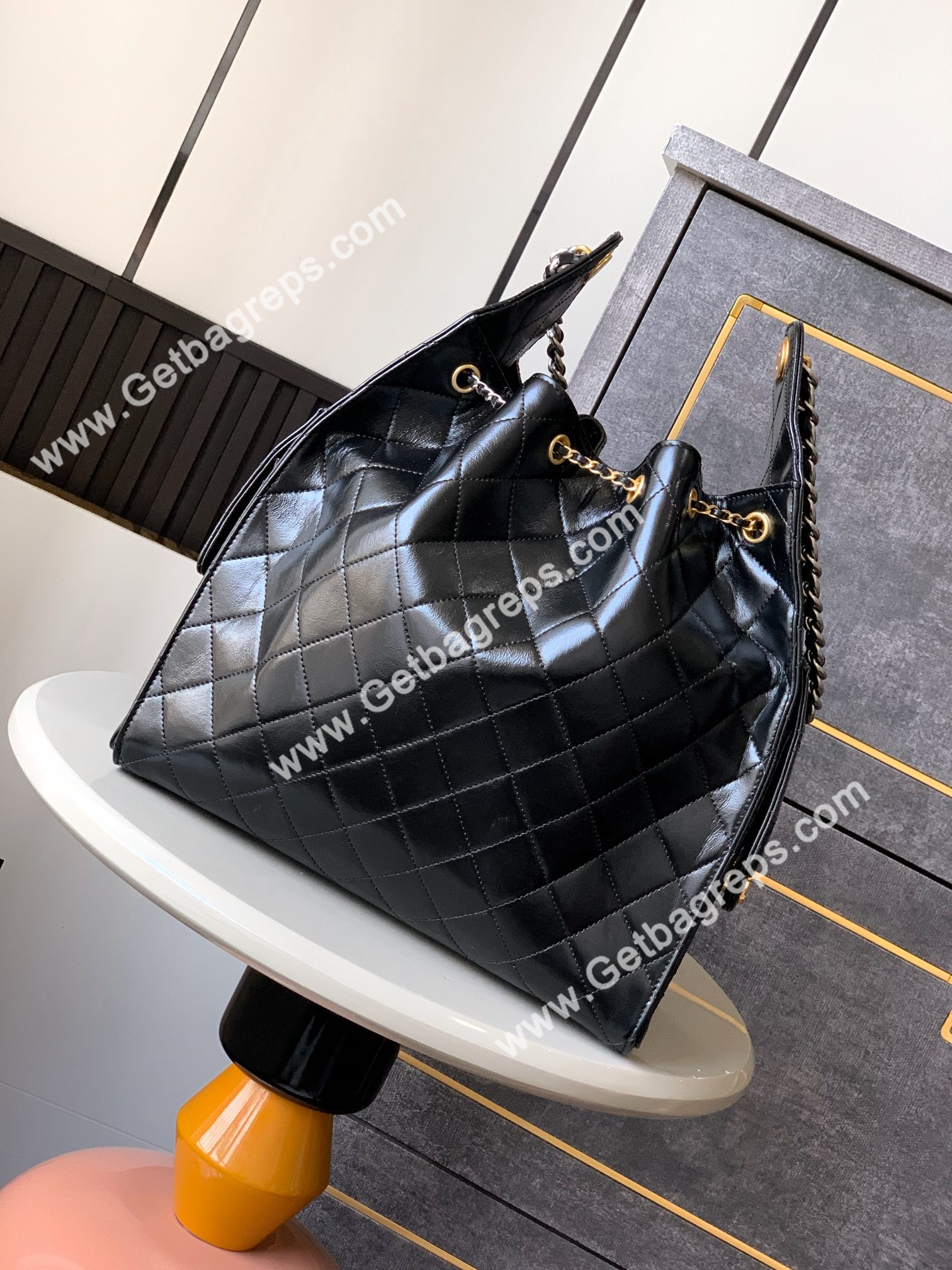Chanel Hobo Bag Black Large