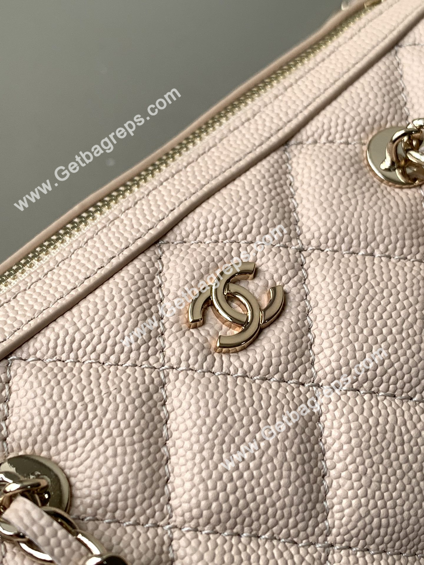 Chanel Large Bowling Bag Beige