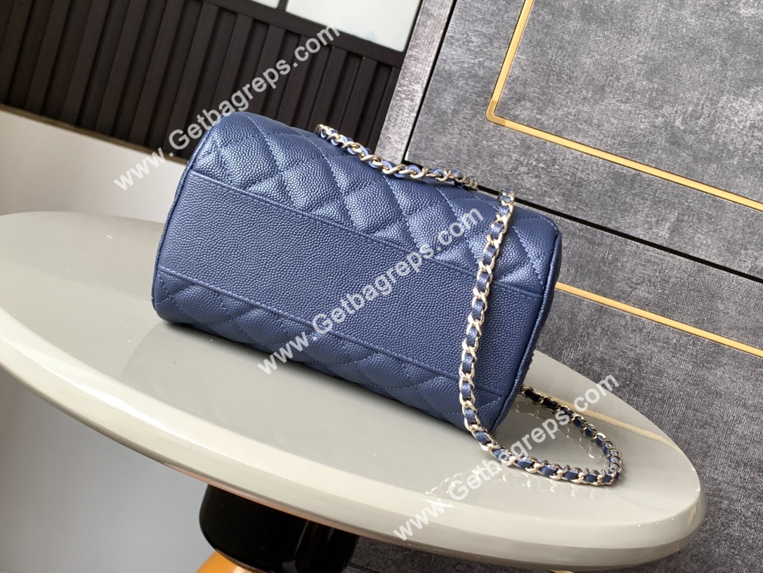 Chanel Large Bowling Bag Blue