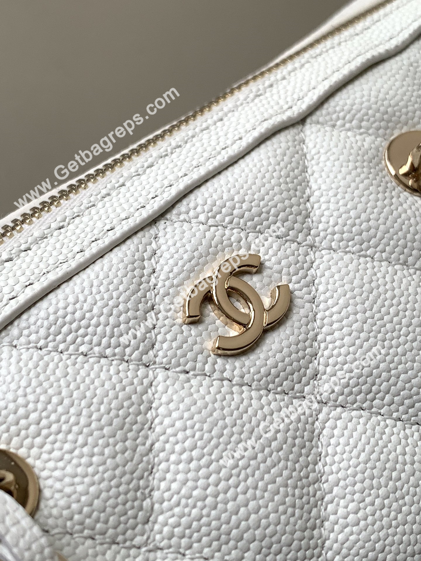 Chanel Large Bowling Bag White