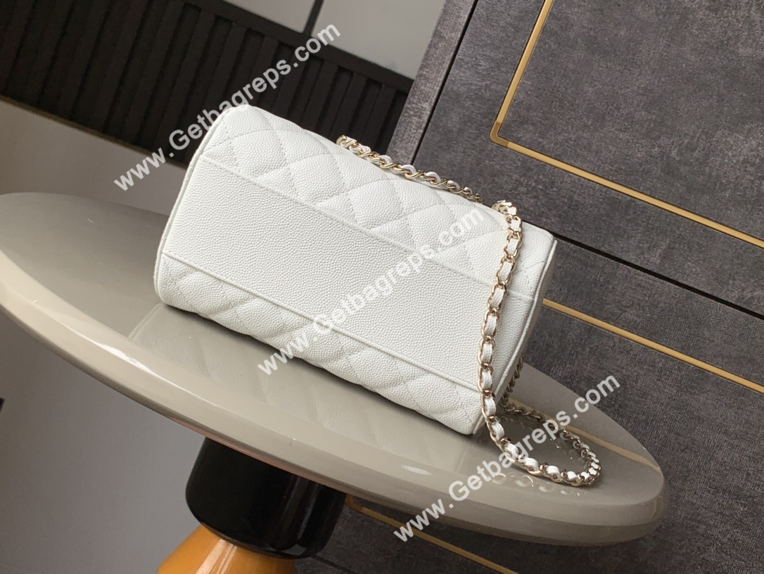 Chanel Large Bowling Bag White