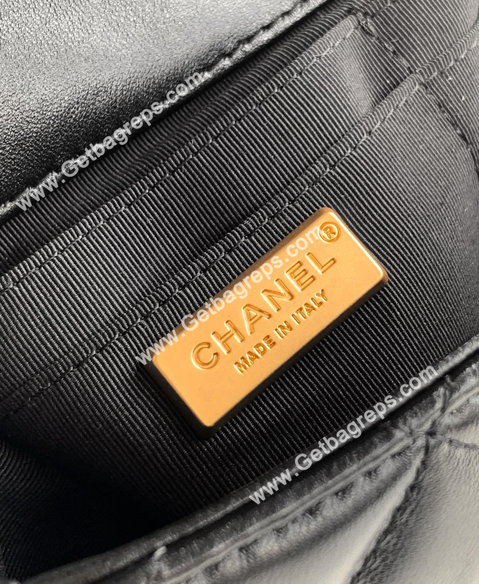 Chanel Top Handle Bag Sheepskin Black