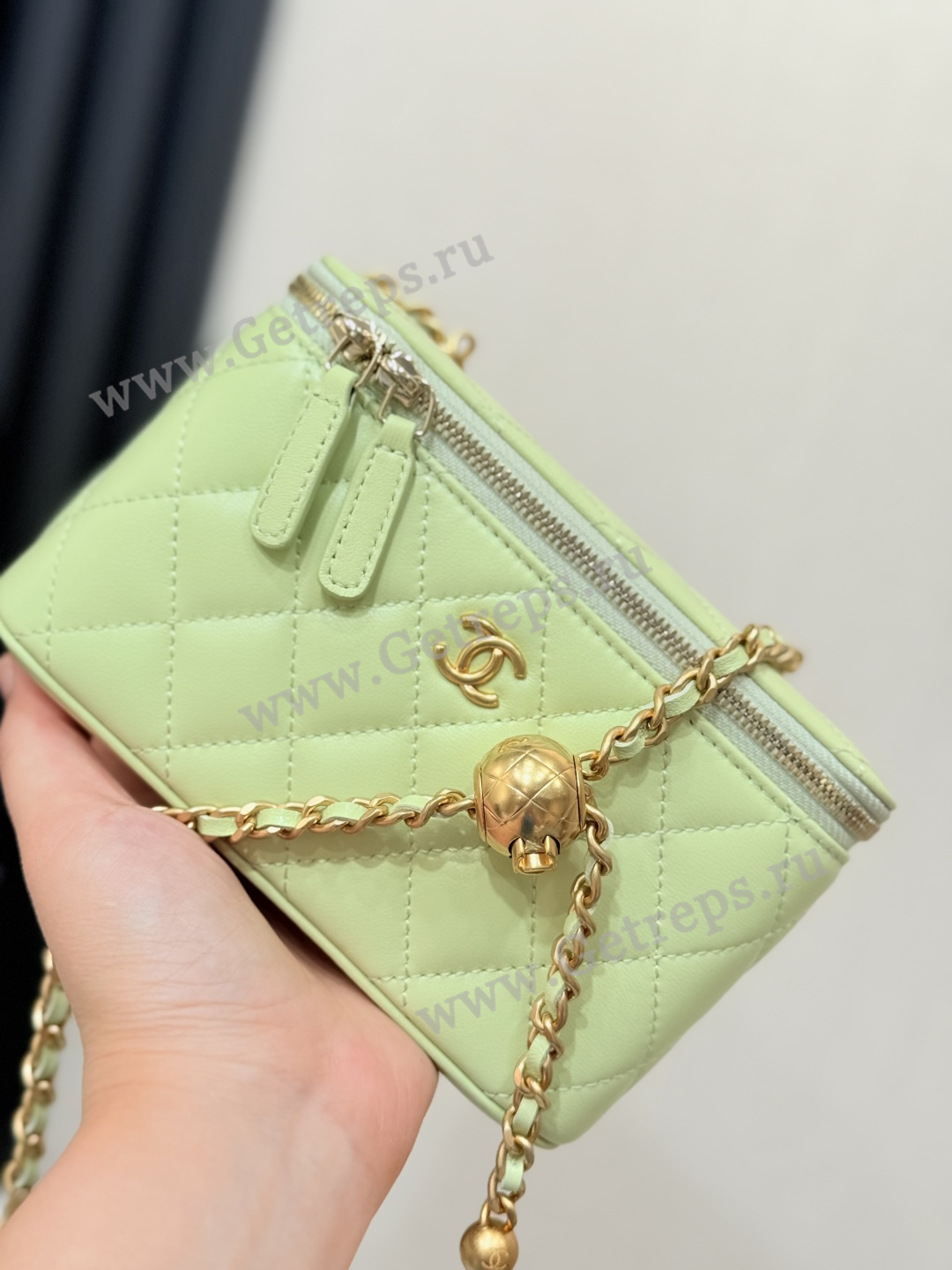 Chanel Vanity Case Large Green