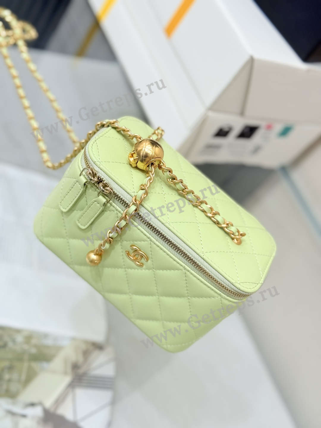 Chanel Vanity Case Large Green