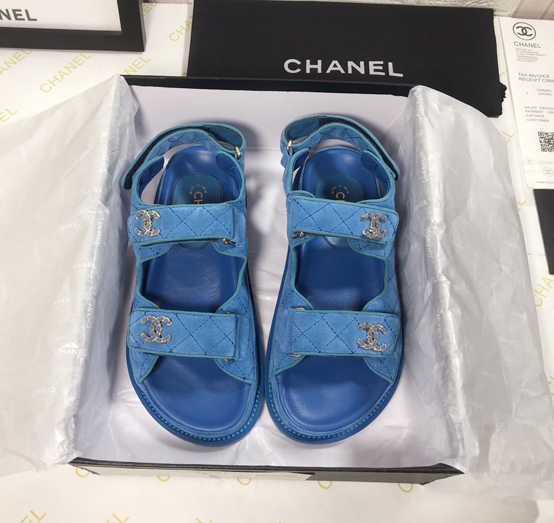 Chanel Women Denim Sandals-0047 35-40