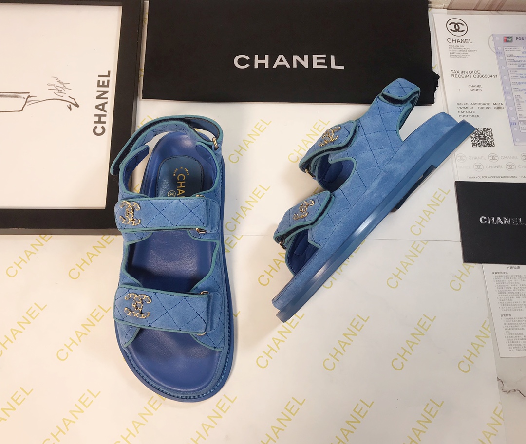 Chanel Women Denim Sandals-0047 35-40