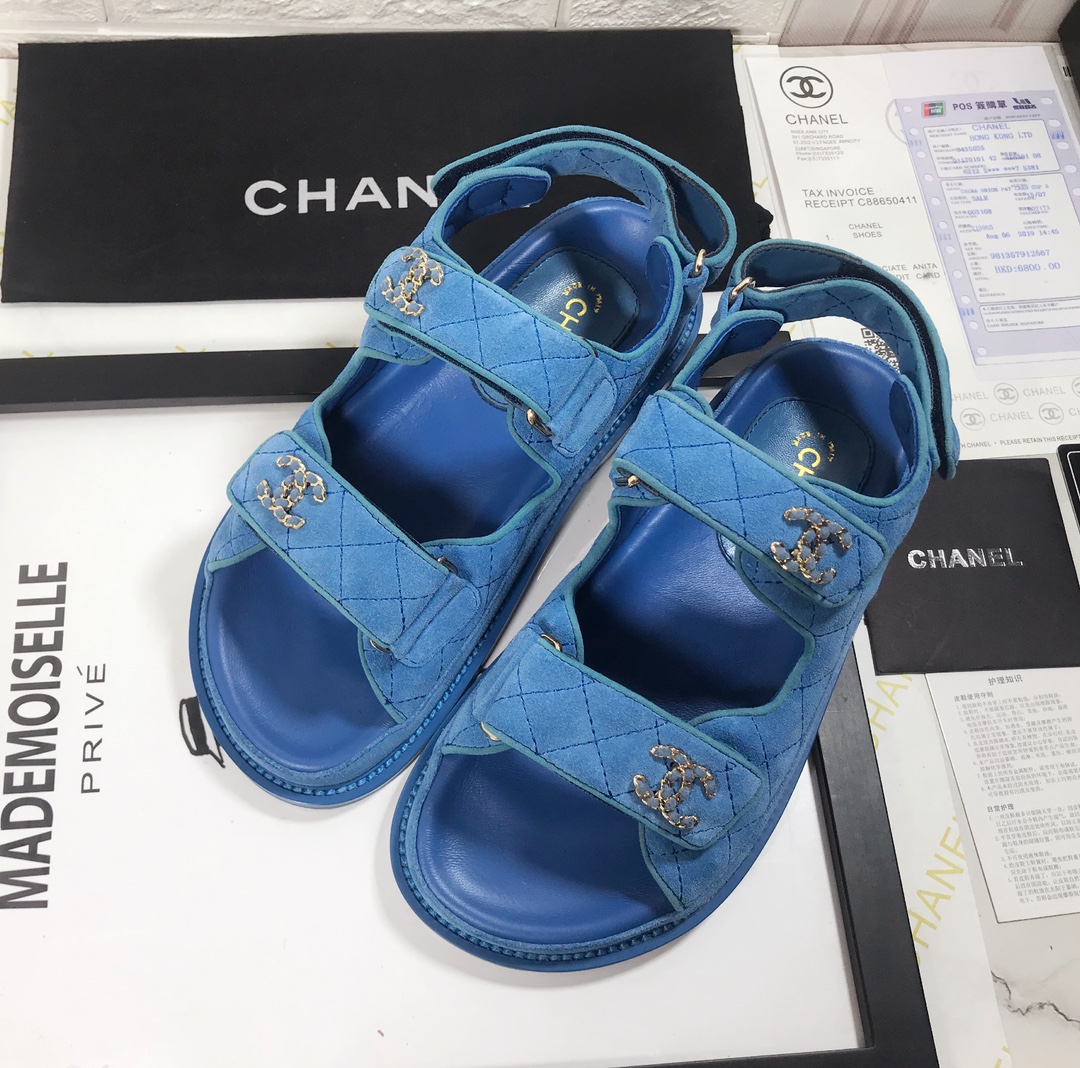 Chanel Women Denim Sandals-0047 35-40