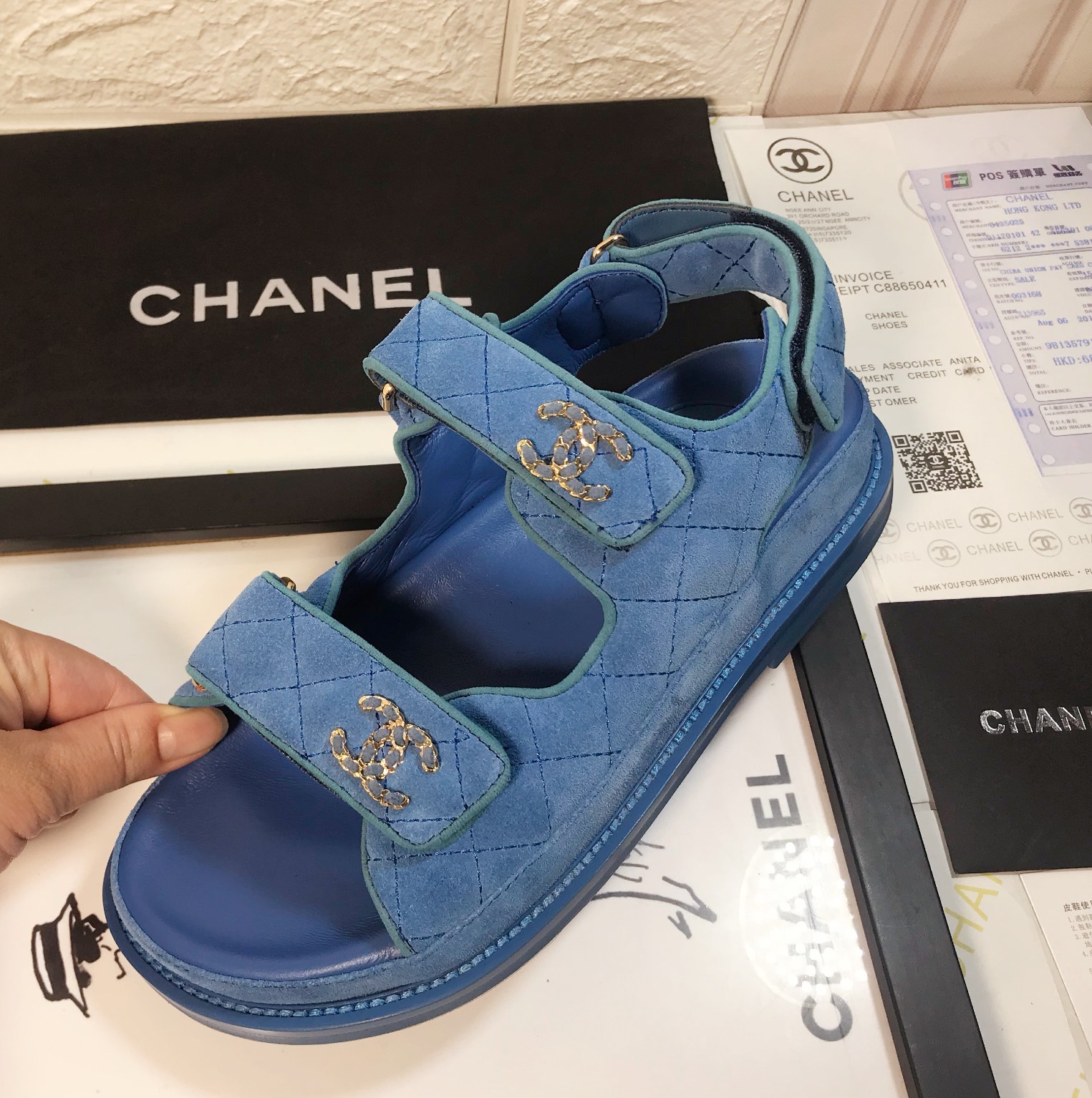 Chanel Women Denim Sandals-0047 35-40