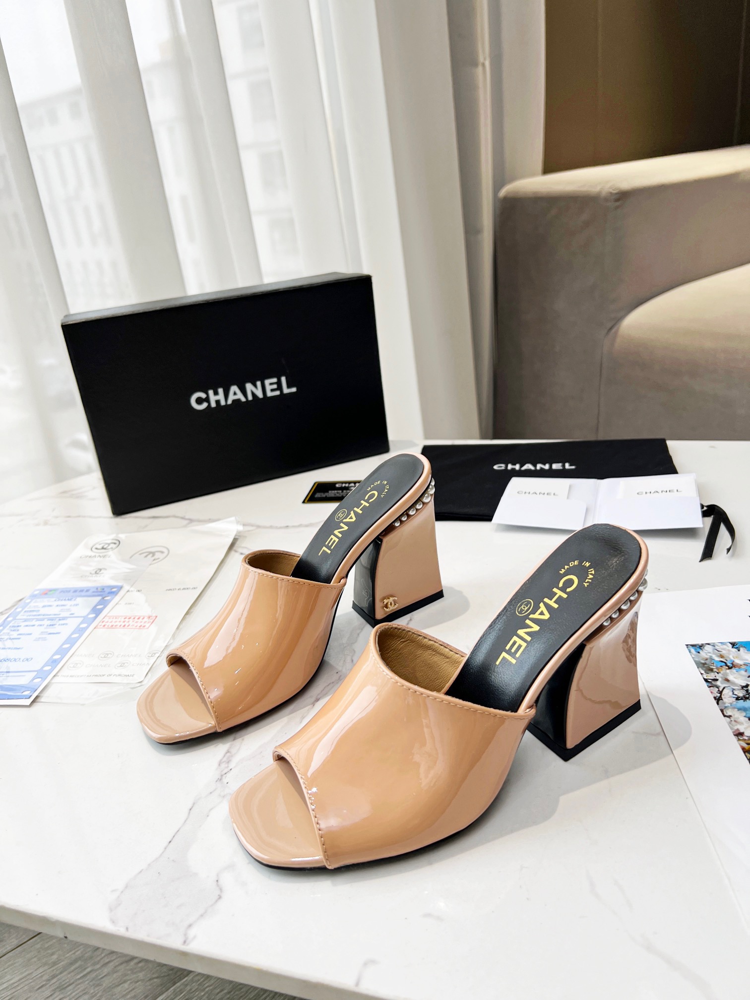 Chanel Women High Heel Sandals-0009 35-39
