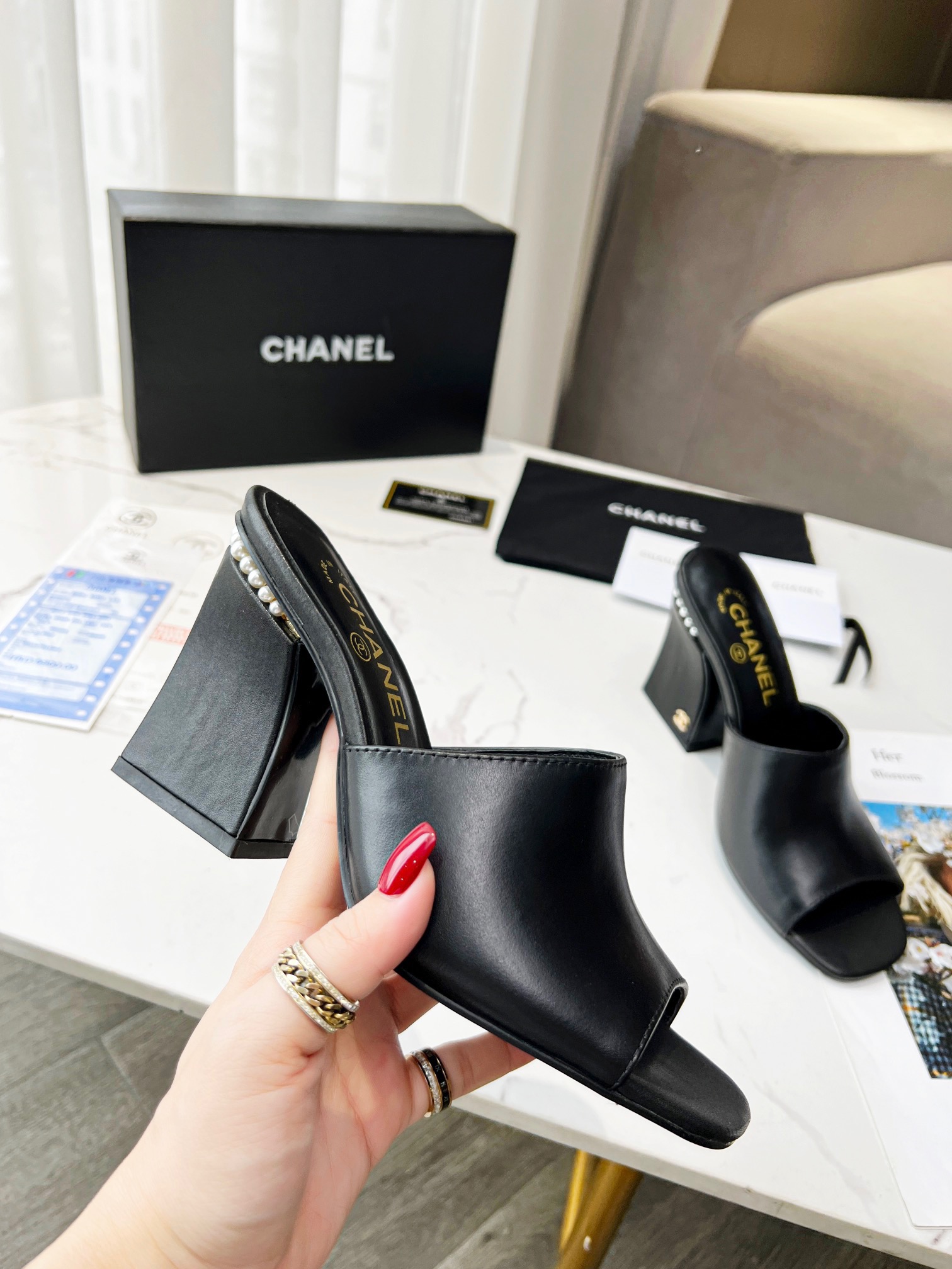 Chanel Women High Heel Sandals-0010 35-39