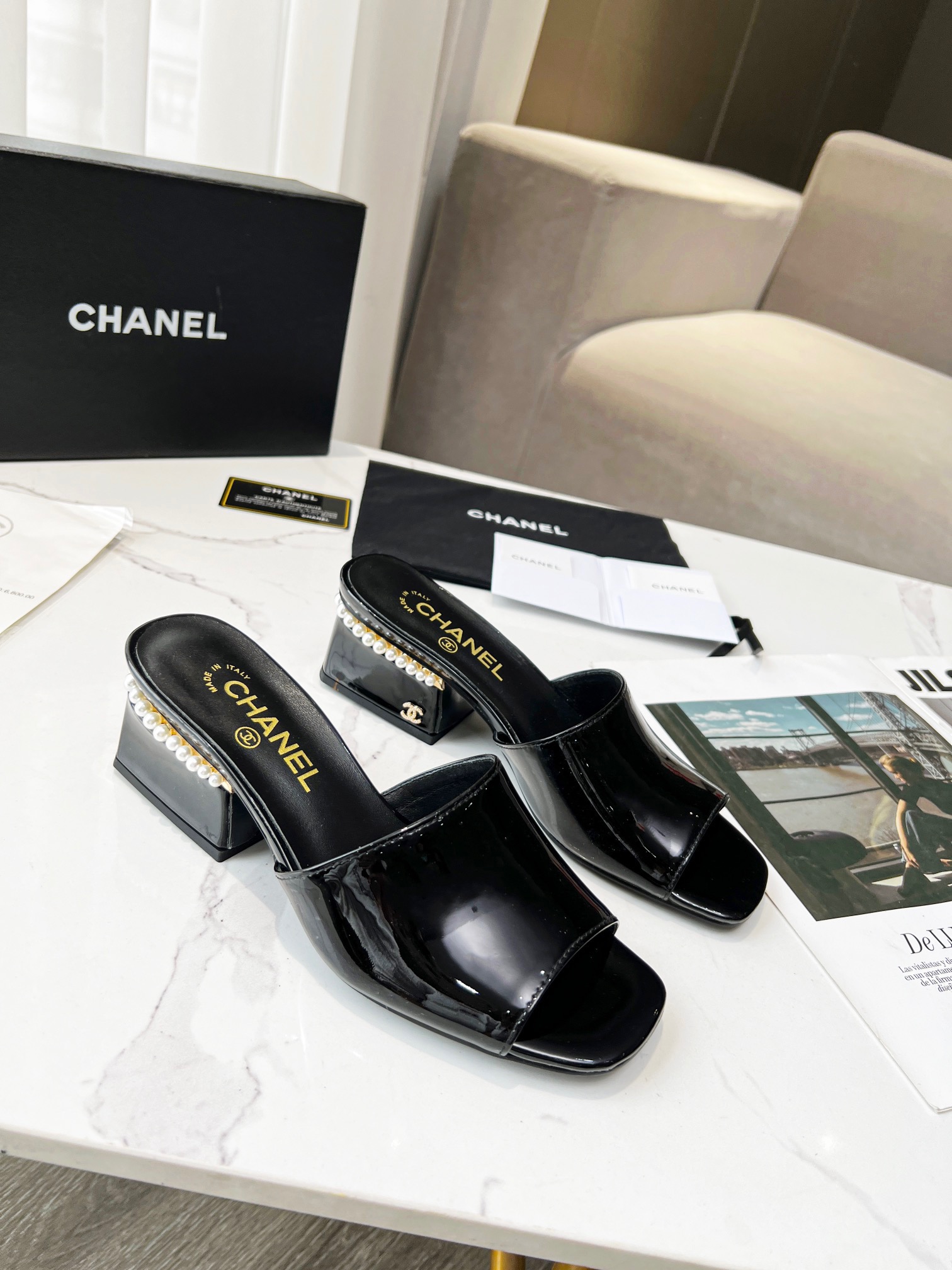 Chanel Women High Heel Sandals-0015 35-39