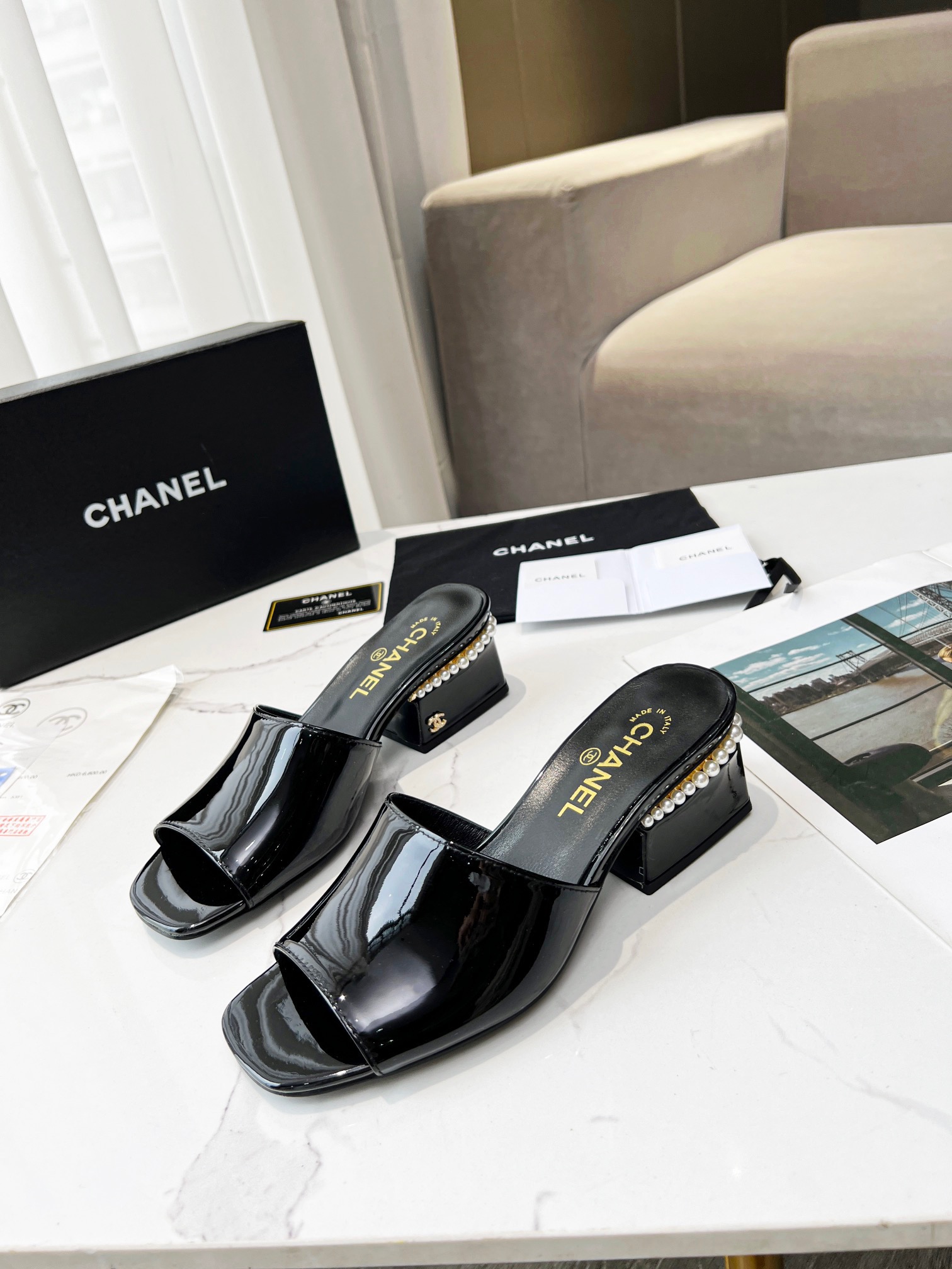 Chanel Women High Heel Sandals-0015 35-39