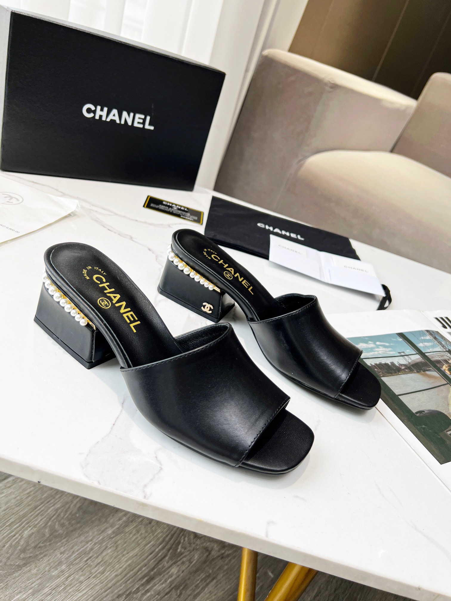 Chanel Women High Heel Sandals-0017 35-39