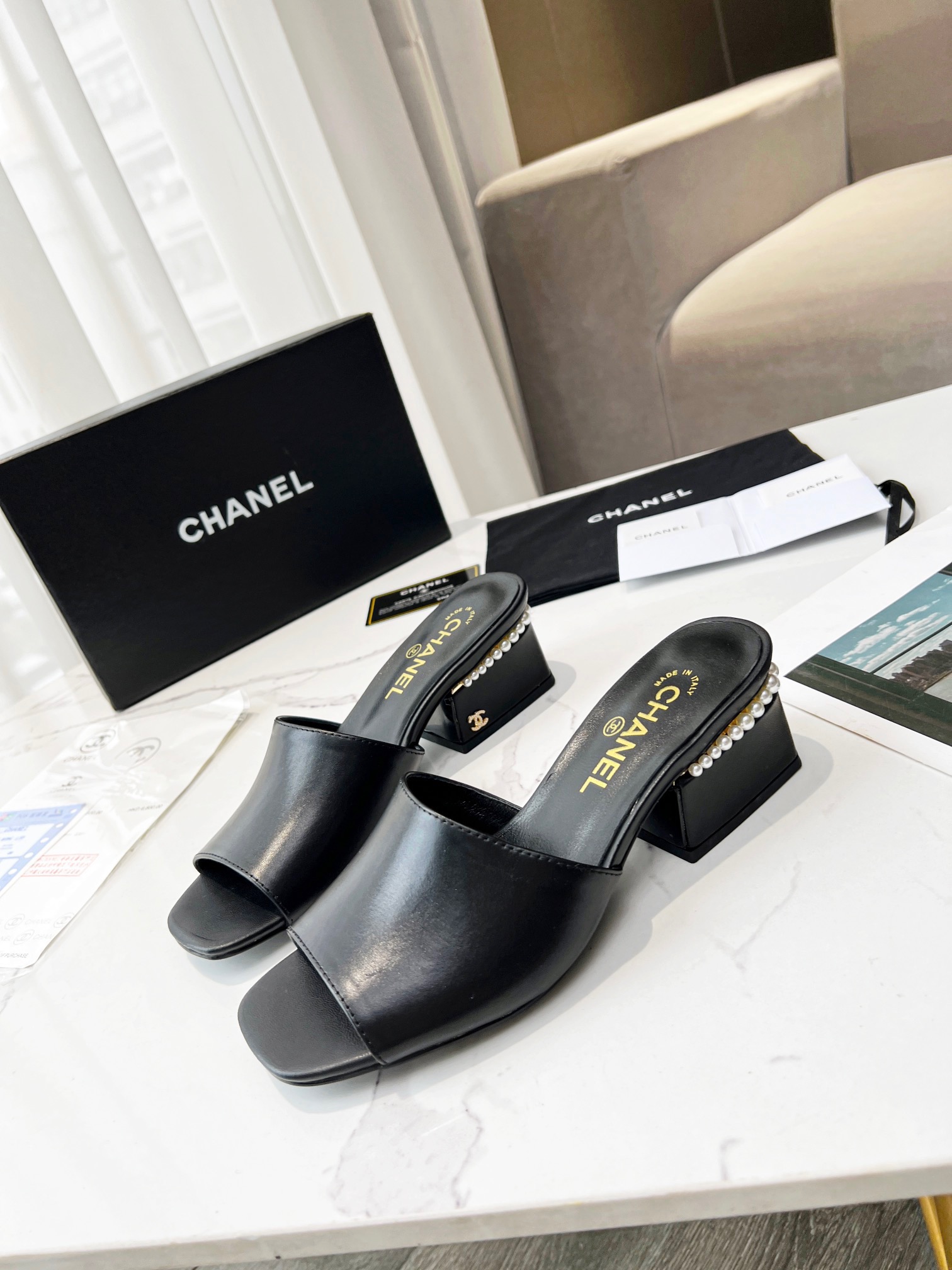 Chanel Women High Heel Sandals-0017 35-39