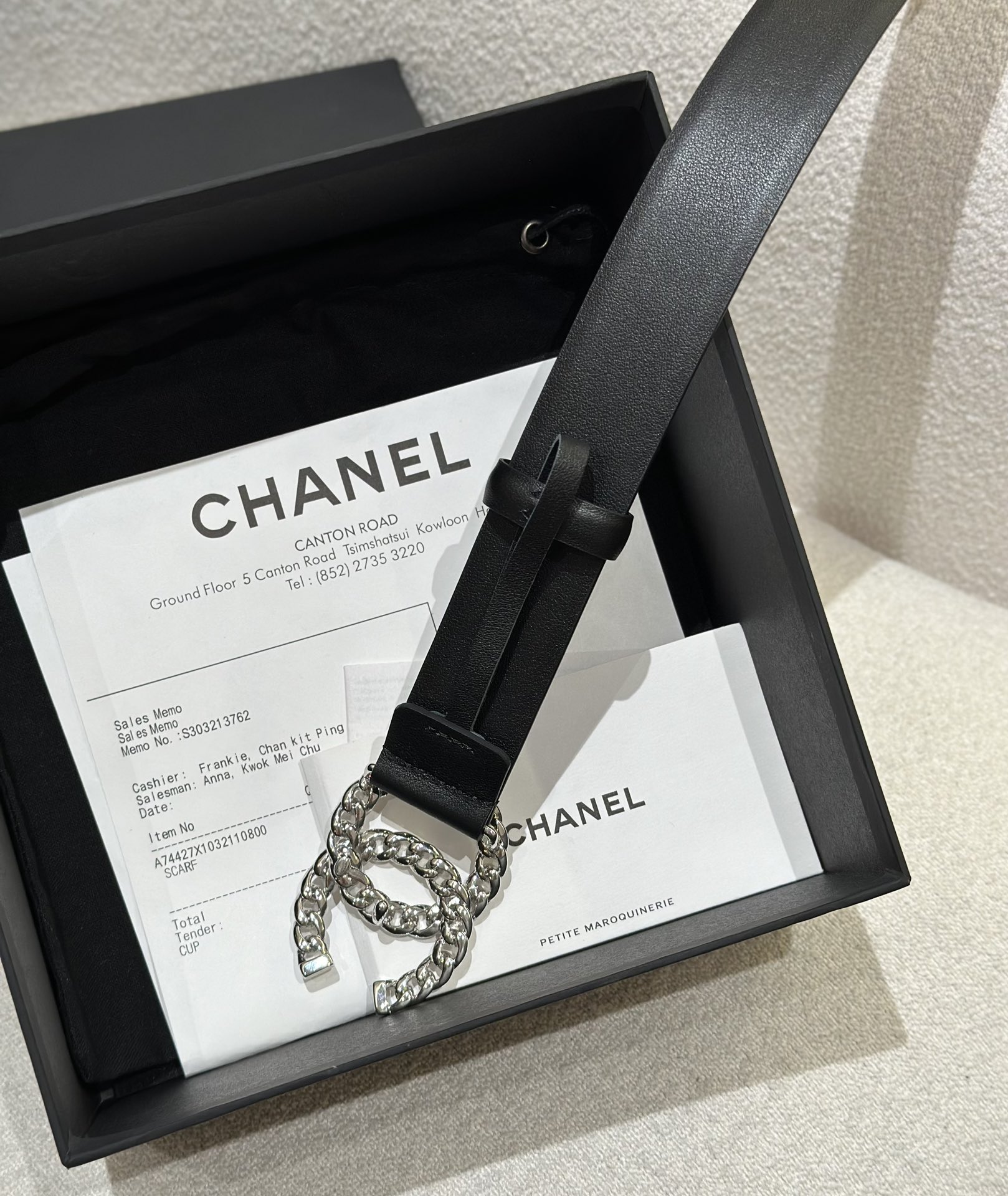 Chanel Women Leather Belt Width 3.0cm -0002