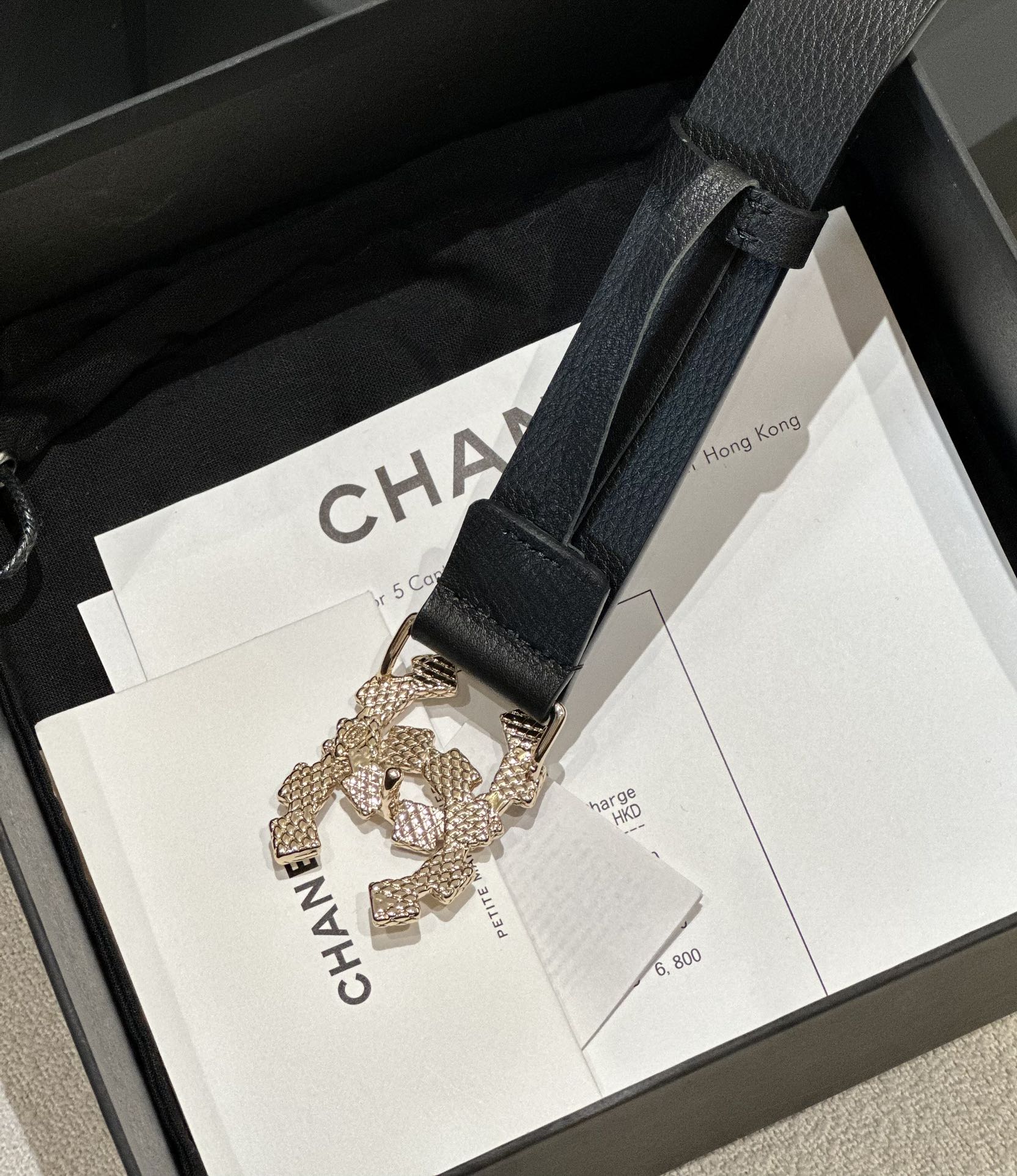 Chanel Women Leather Belt Width 3.0cm -0003