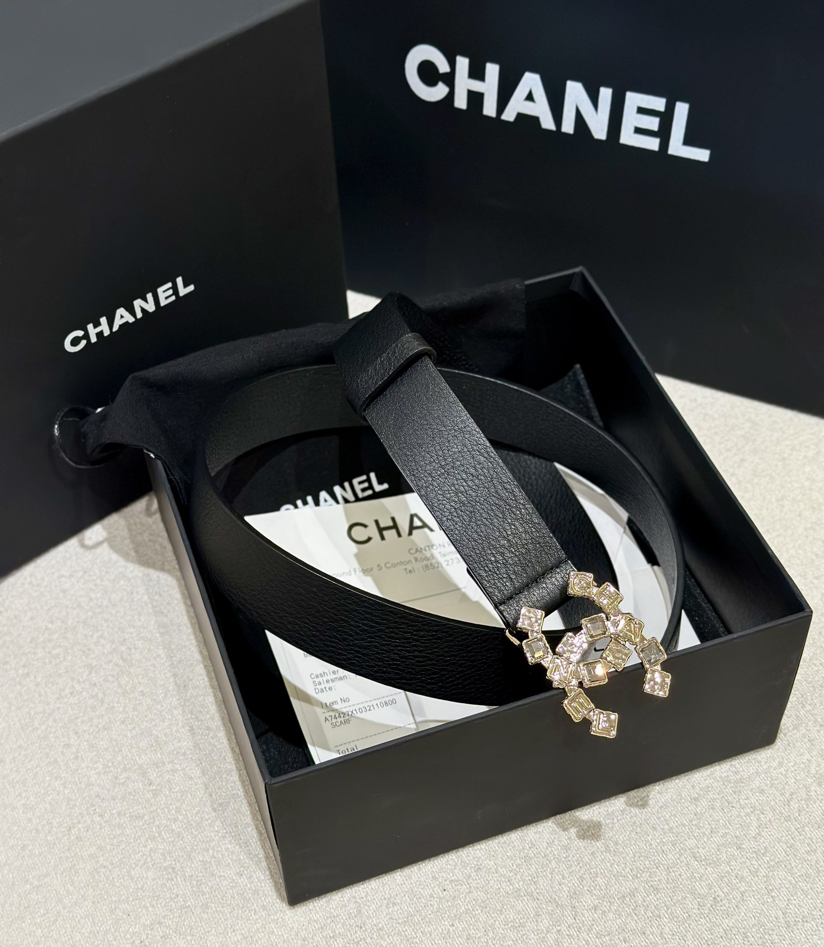 Chanel Women Leather Belt Width 3.0cm -0003