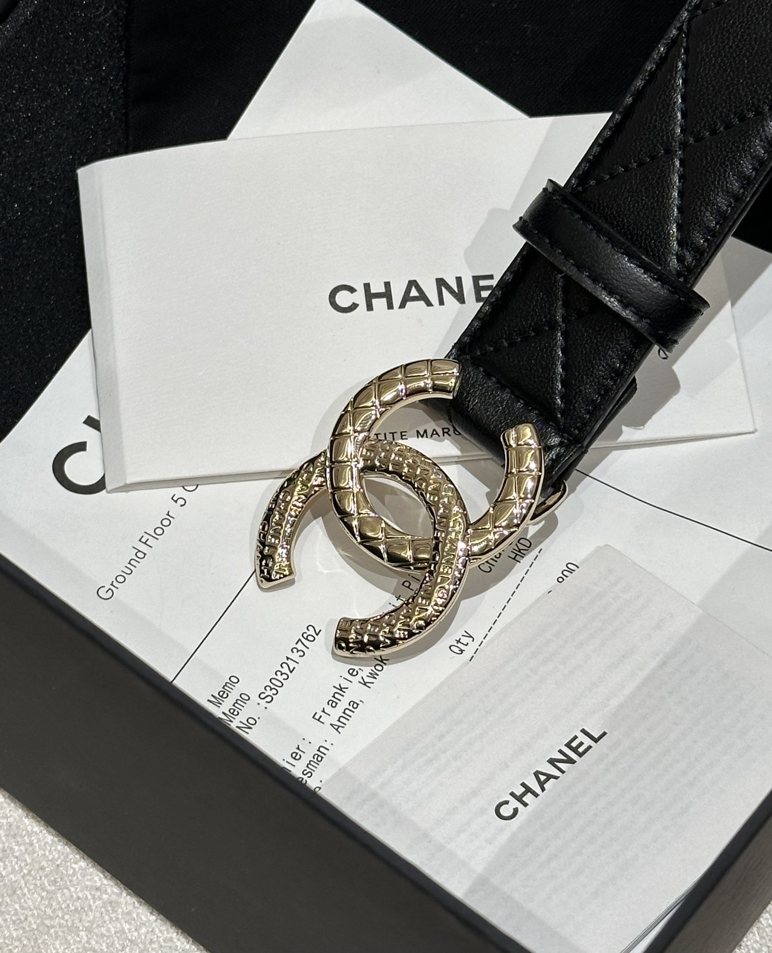 Chanel Women Leather Belt Width 3.0cm -0007