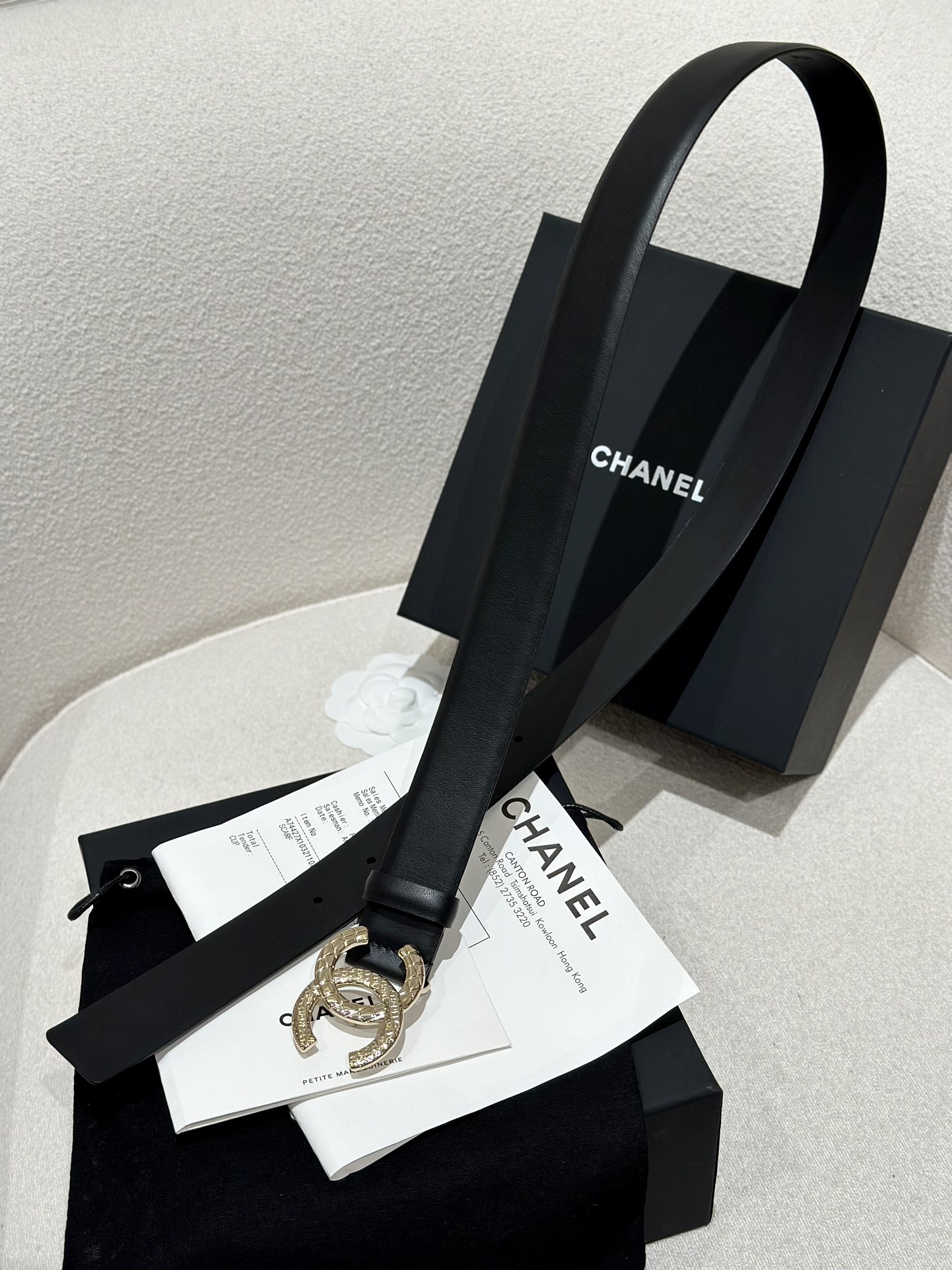 Chanel Women Leather Belt Width 3.0cm -0008