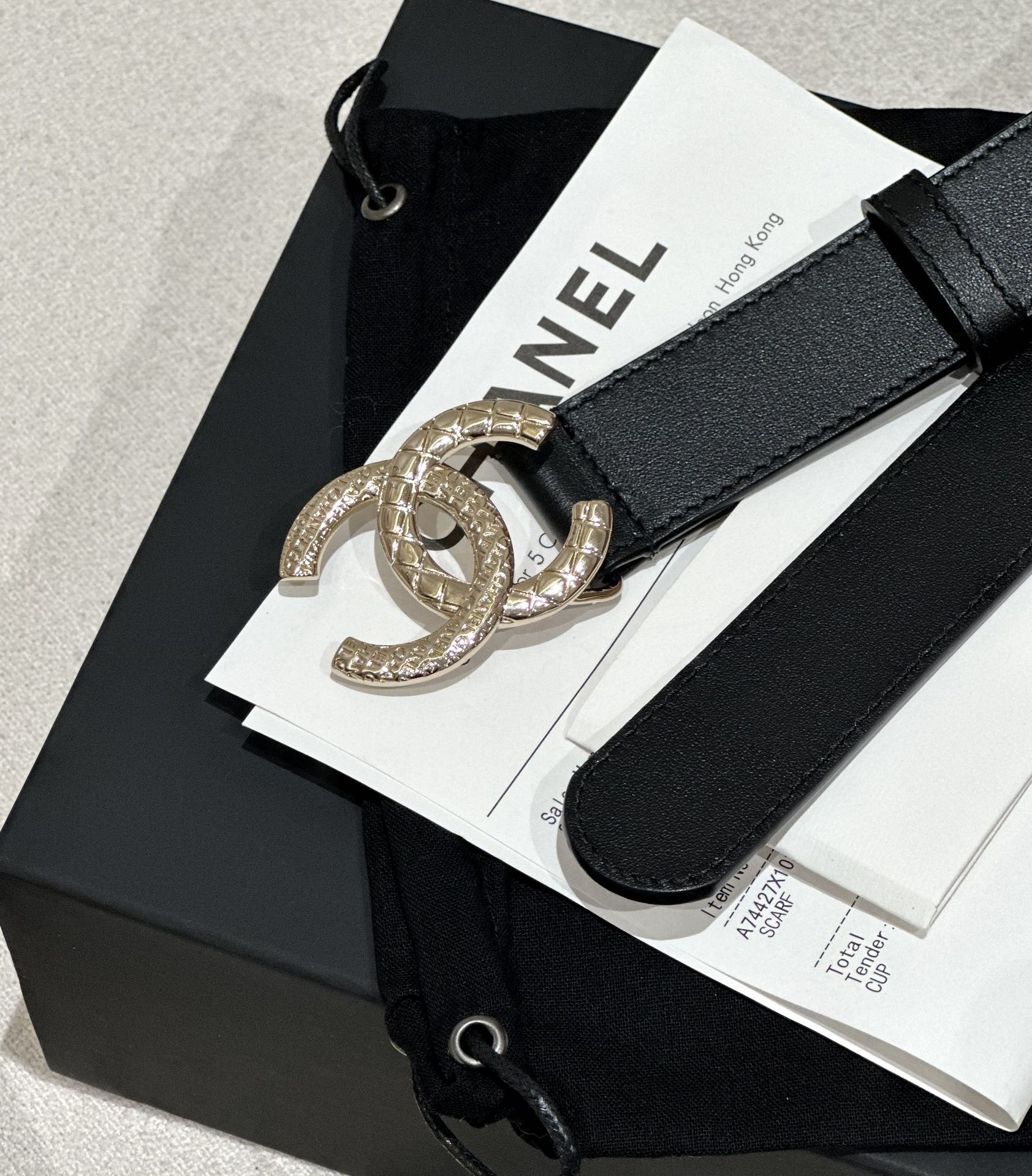 Chanel Women Leather Belt Width 3.0cm -0009