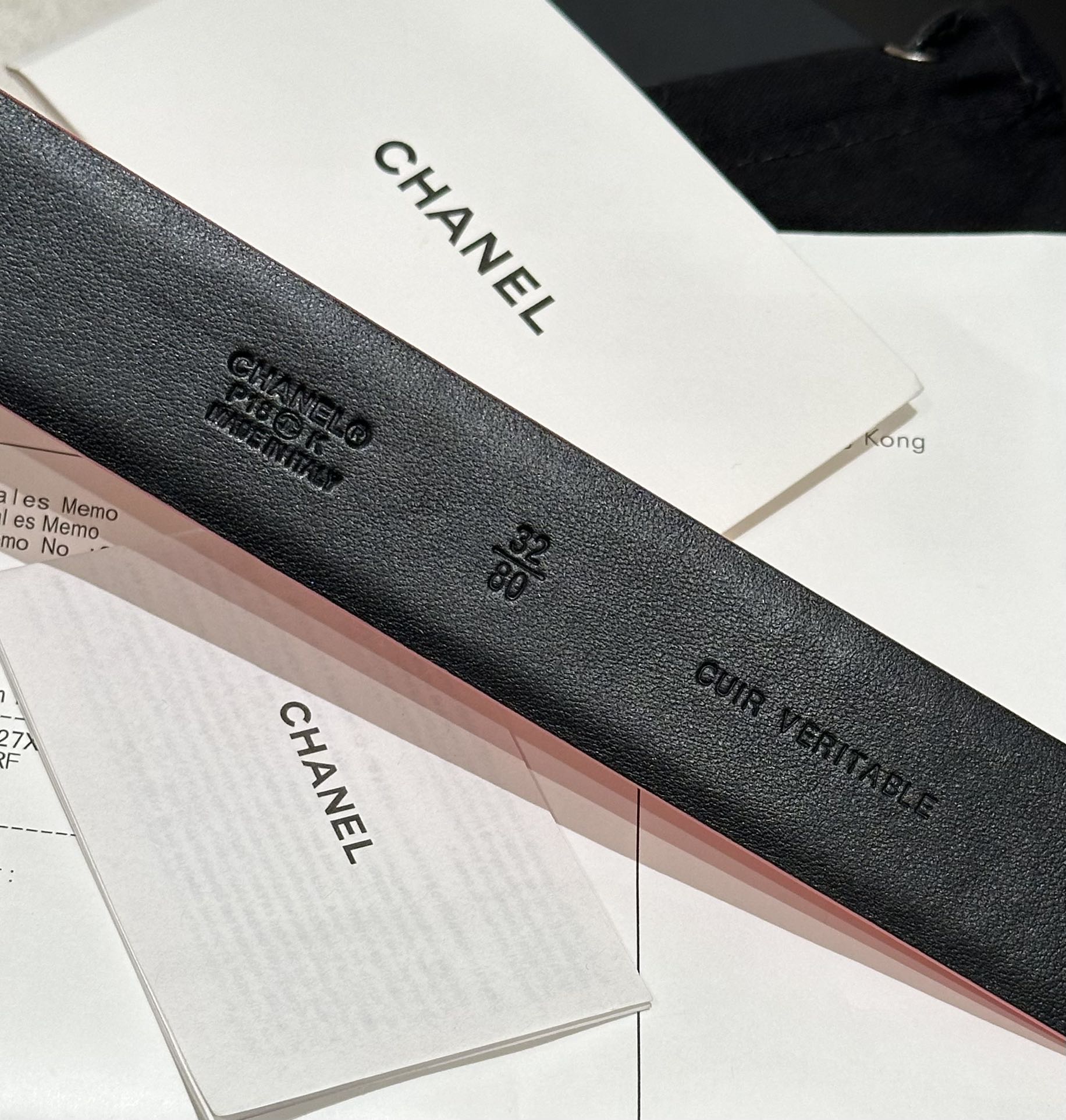 Chanel Women Leather Belt Width 3.0cm -0013