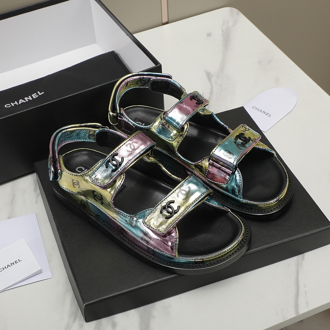 Chanel Women Leather Sandals-0056 35-40