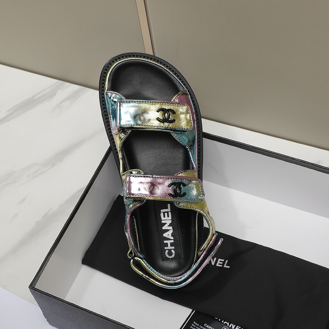 Chanel Women Leather Sandals-0056 35-40