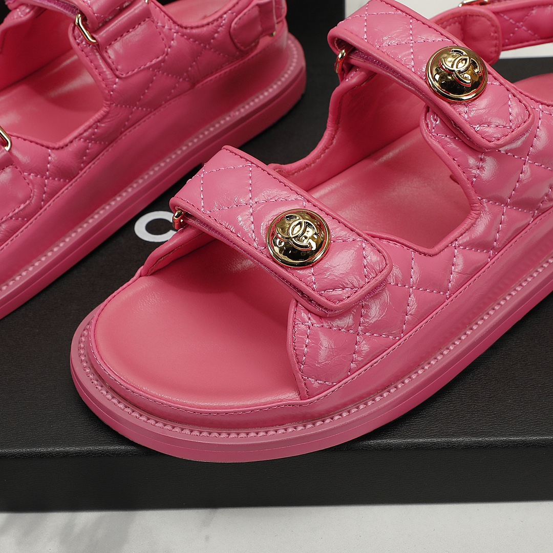 Chanel Women Leather Sandals-0058 35-40