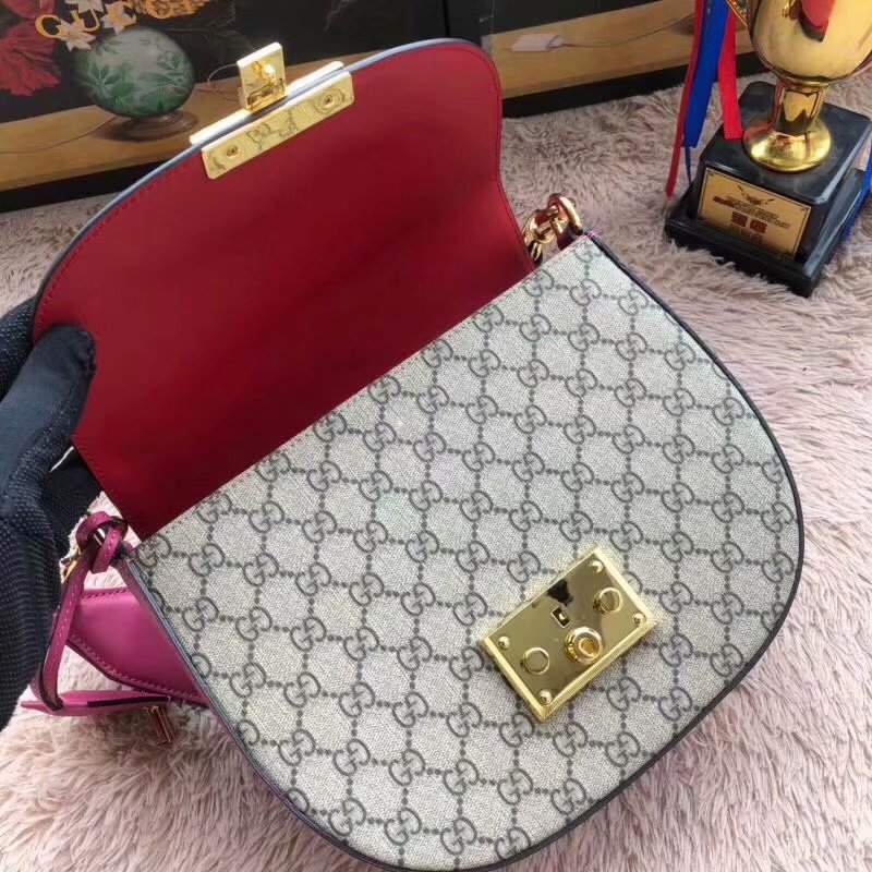 Cheap Gucci 453189 Padlock Medium GG Shoulder Bag Red