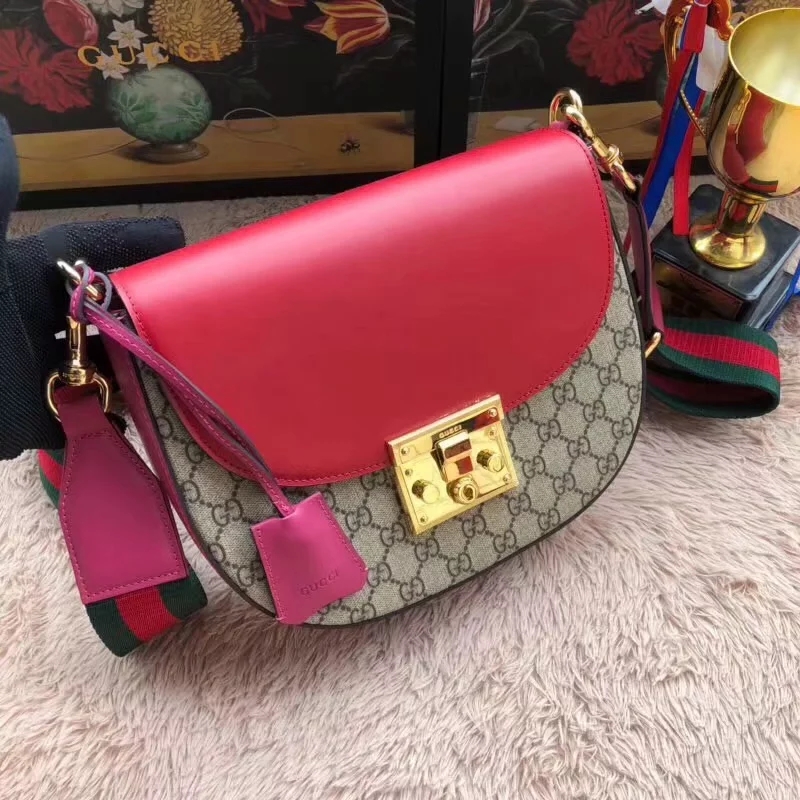 Cheap Gucci 453189 Padlock Medium GG Shoulder Bag Red