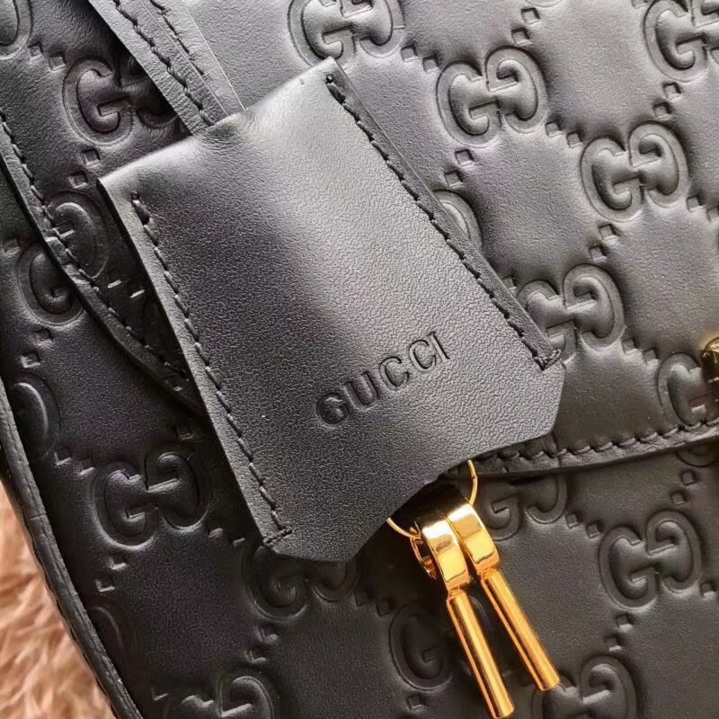 Cheap Gucci 453189 Padlock Medium GG Women Shoulder Bag Black Leather