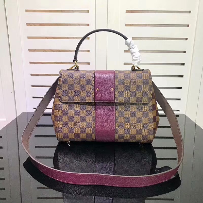 Cheap Louis Vuitton N64416 Bond Street Damier Ebene and Taurillon Leather Bordeaux