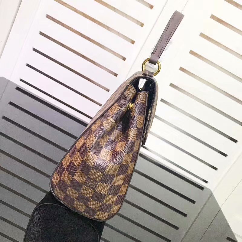 Cheap Louis Vuitton N64418 Bond Street Damier Ebene and Taurillon Leather Black