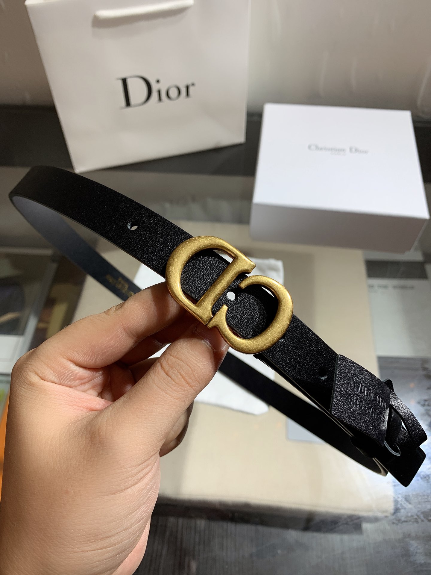 Cheap Replica Dior Women Leather Belt Width 2cm 013