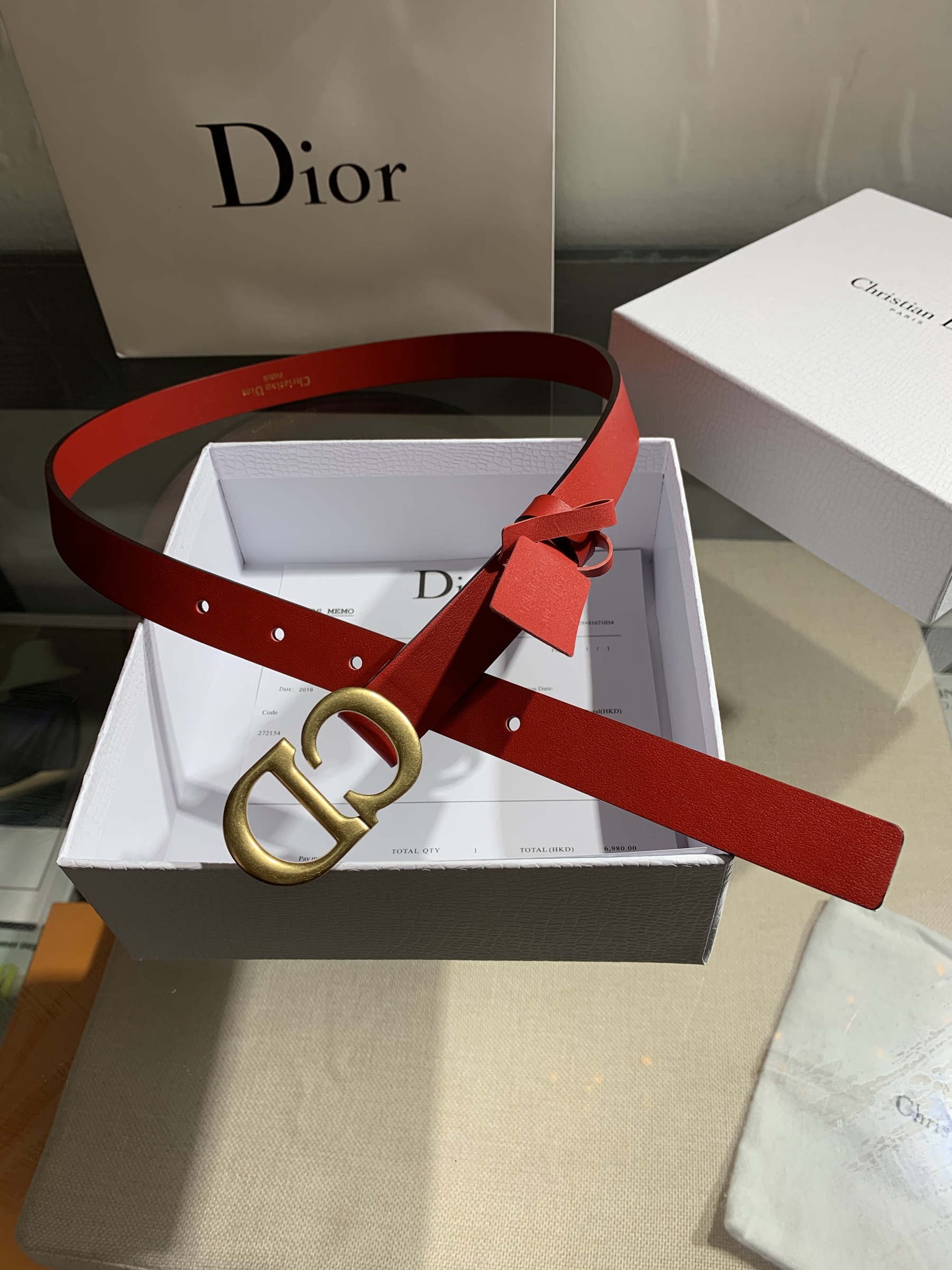 Cheap Replica Dior Women Leather Belt Width 2cm 013