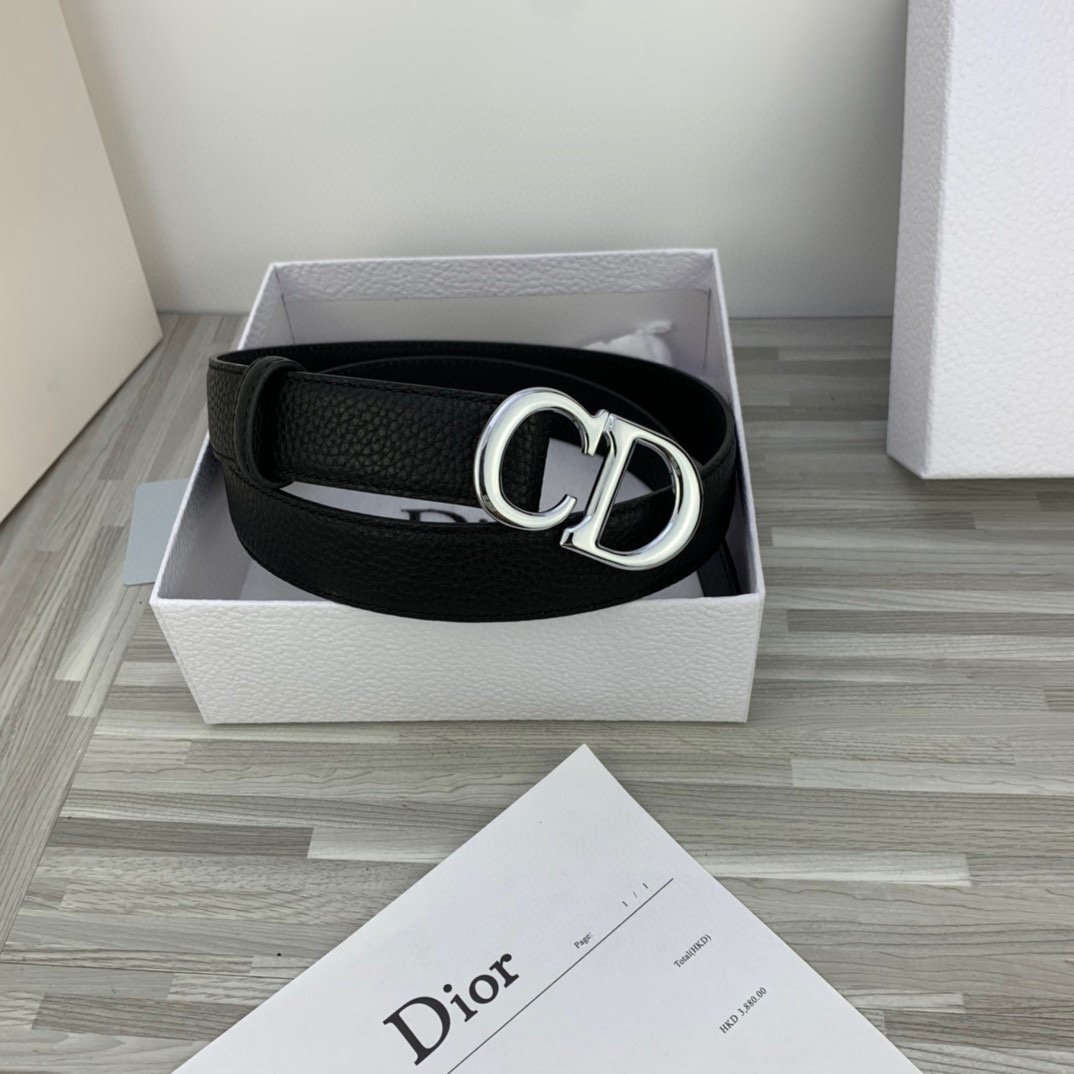 Cheap Replica Dior Women Leather Belt Width 3cm 008