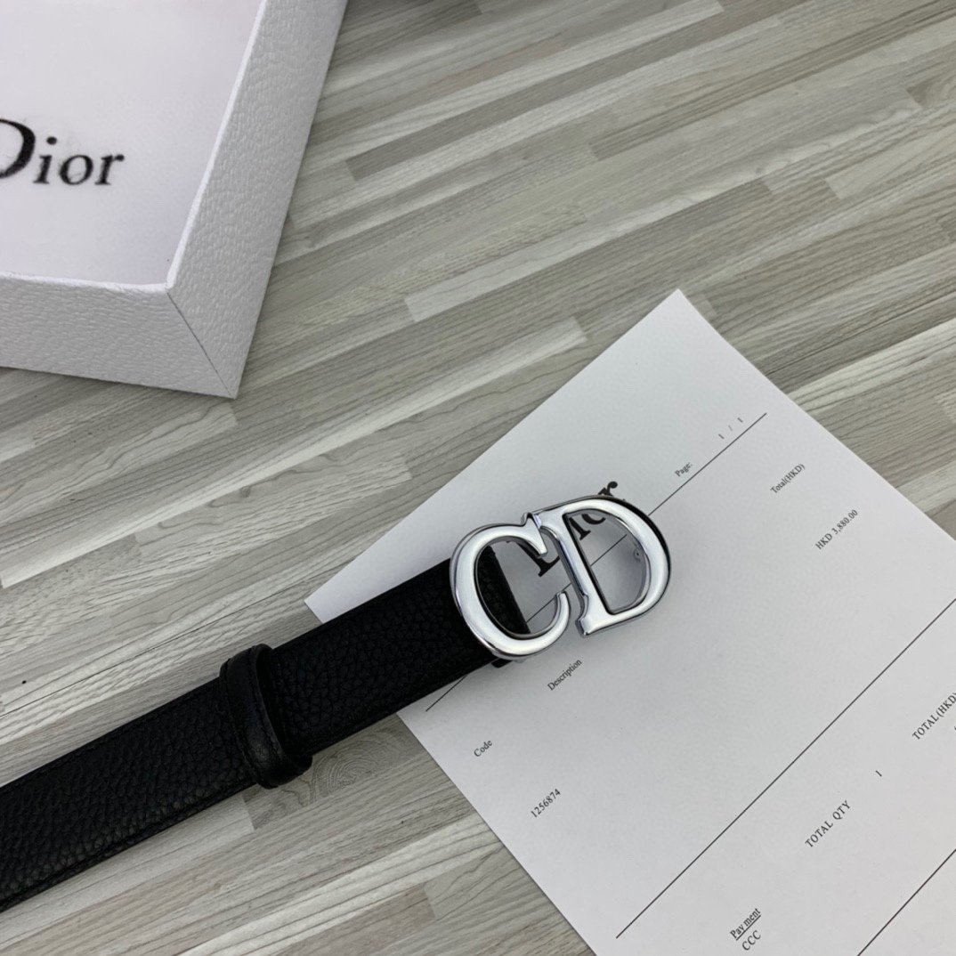 Cheap Replica Dior Women Leather Belt Width 3cm 008