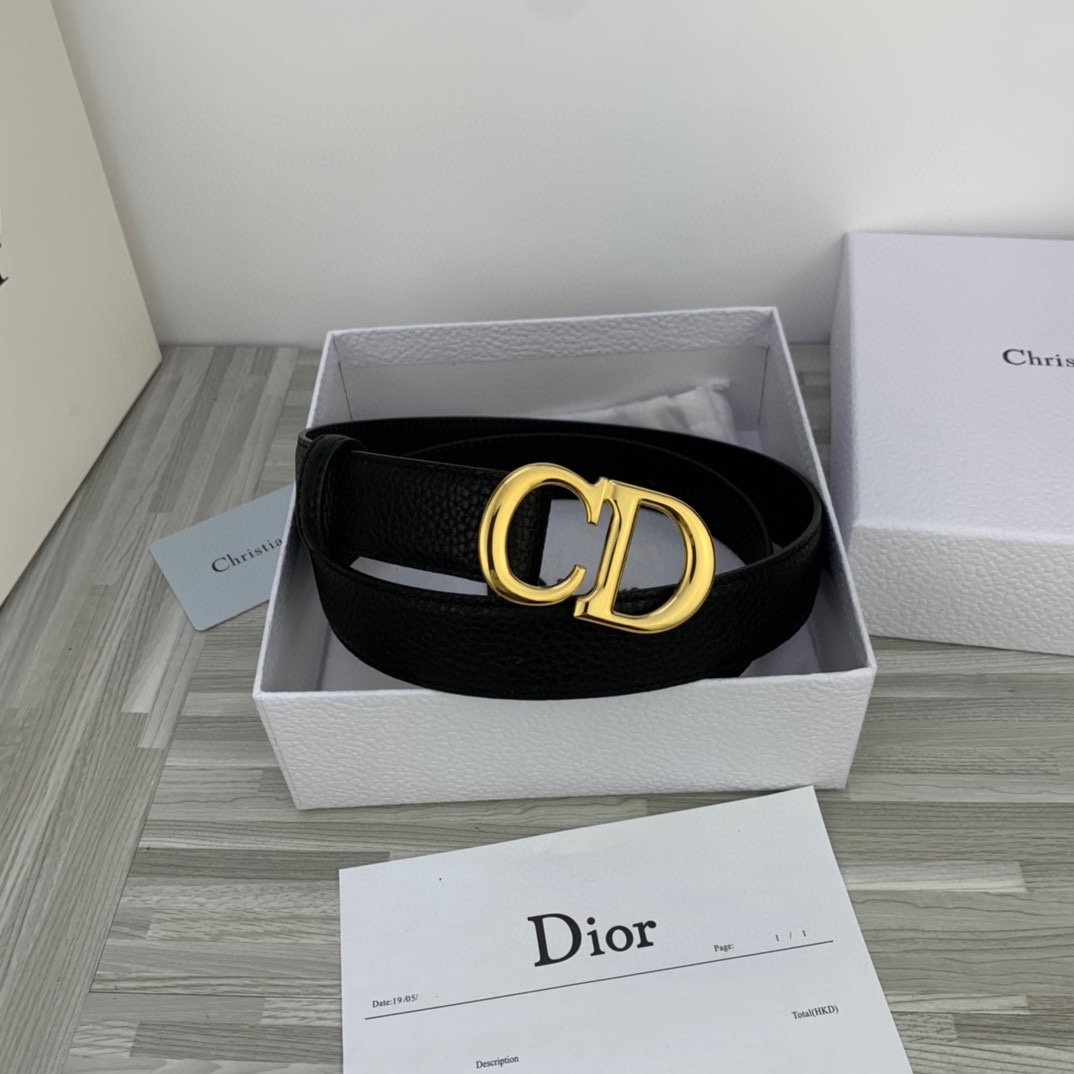 Cheap Replica Dior Women Leather Belt Width 3cm 009