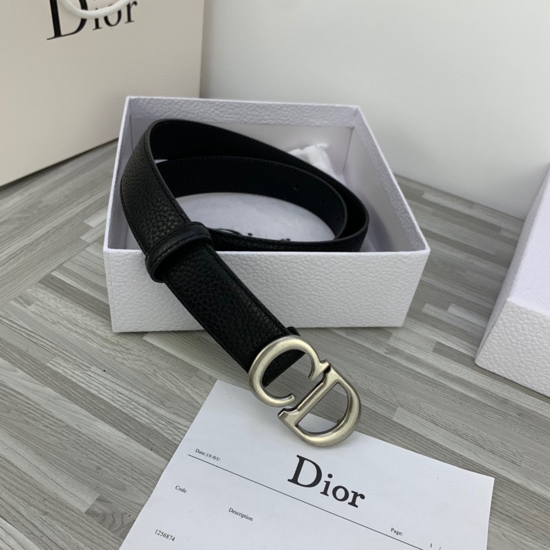 Cheap Replica Dior Women Leather Belt Width 3cm 010