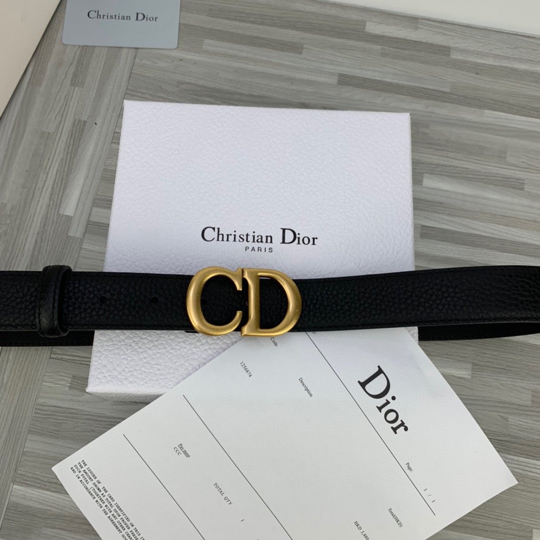 Cheap Replica Dior Women Leather Belt Width 3cm 011