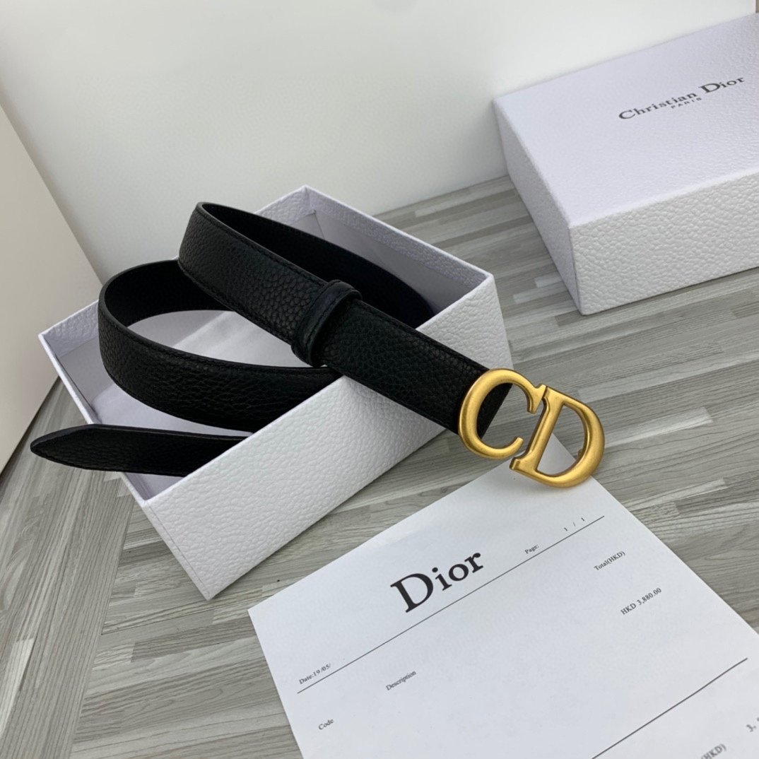 Cheap Replica Dior Women Leather Belt Width 3cm 011