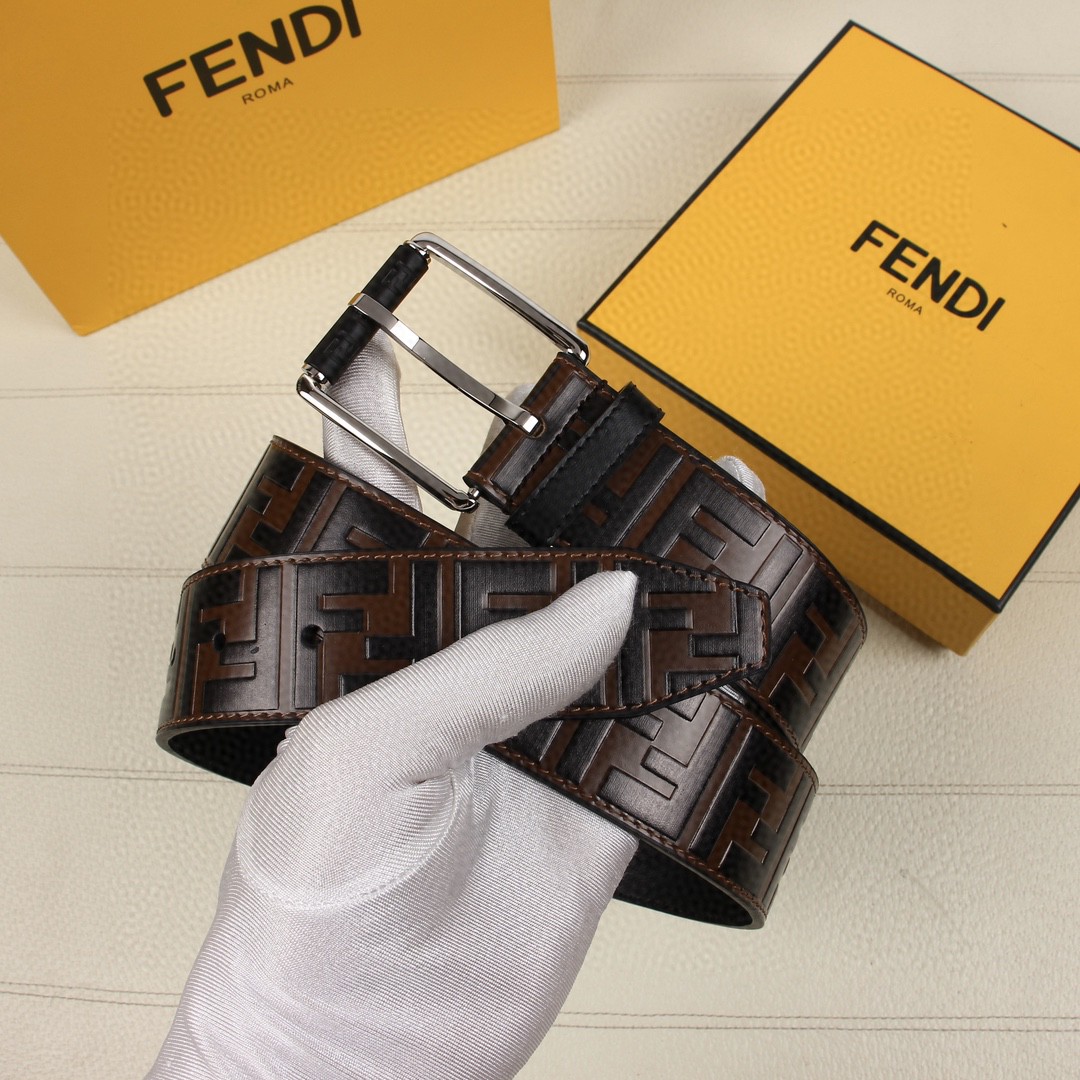 Cheap Replica Fendi Leather Belt Width 3.8CM 003